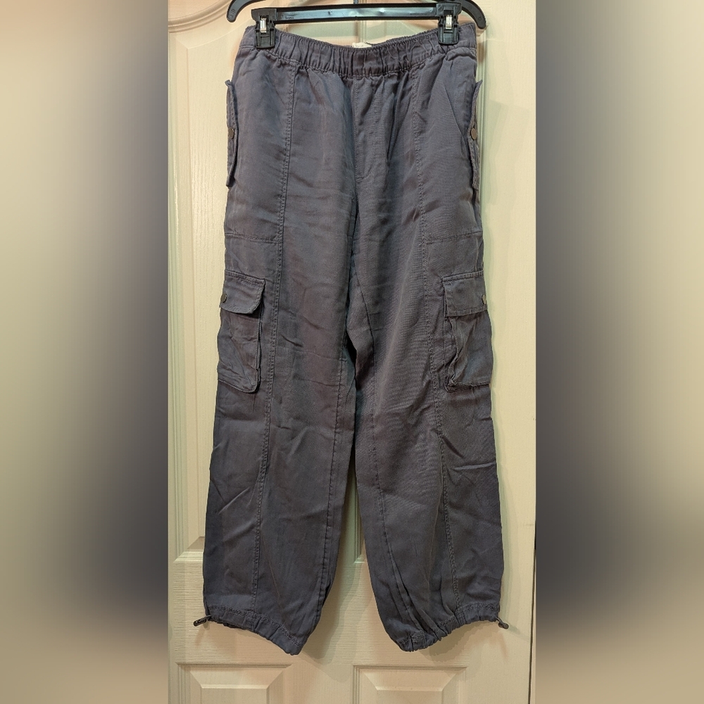 Dusty Blue Gray Cargo Pants